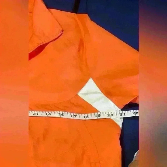 Nike Golf Jacket Medium Coral Pink 1/4 Zip Windbreaker Pockets Fit Storm Womens - Picture 5 of 10